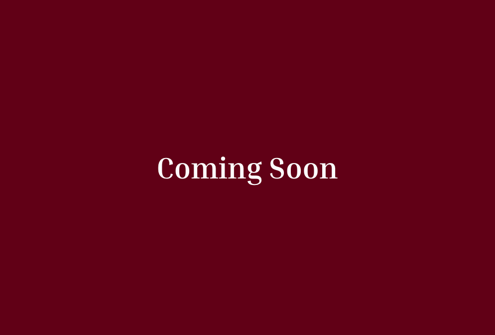 Text on a maroon background reads "Coming Soon.